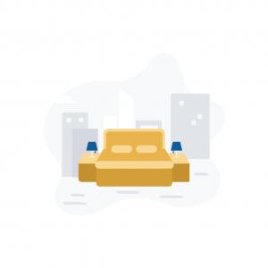 Single Bed in Dormitory Room